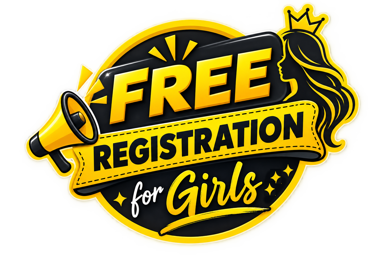 Free registration for girls